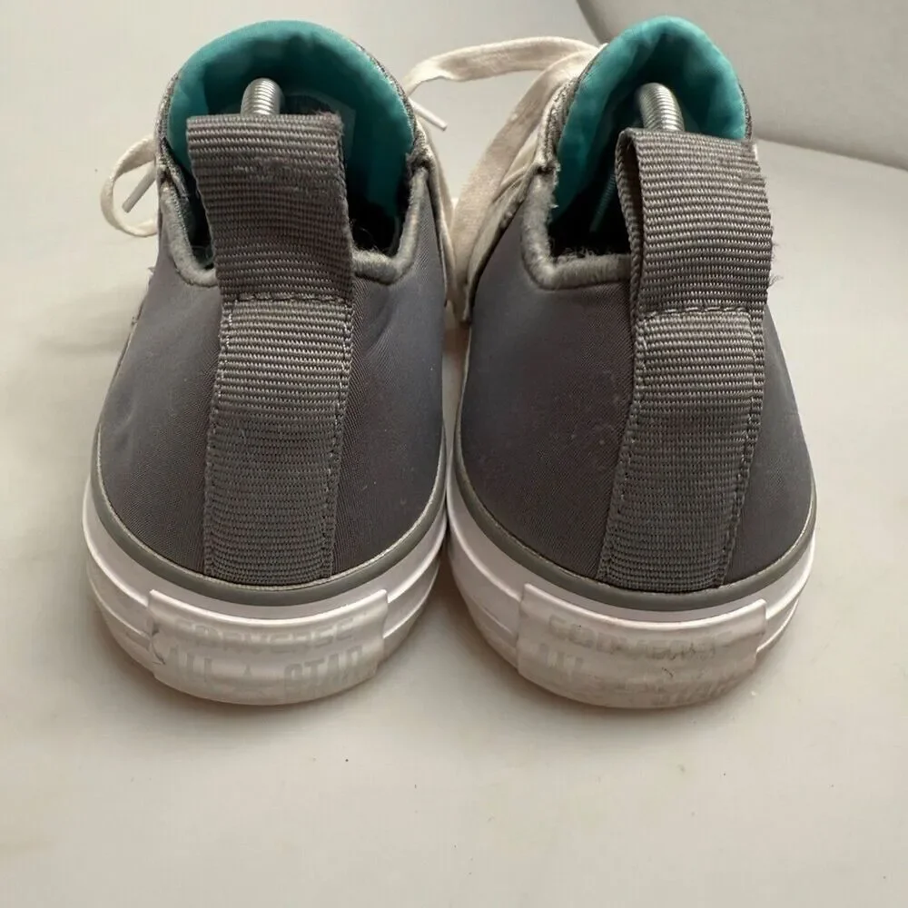 Converse All Star Low Top Gray Teal Padded Tongue Sneakers 553277C US 7 EU 37.5